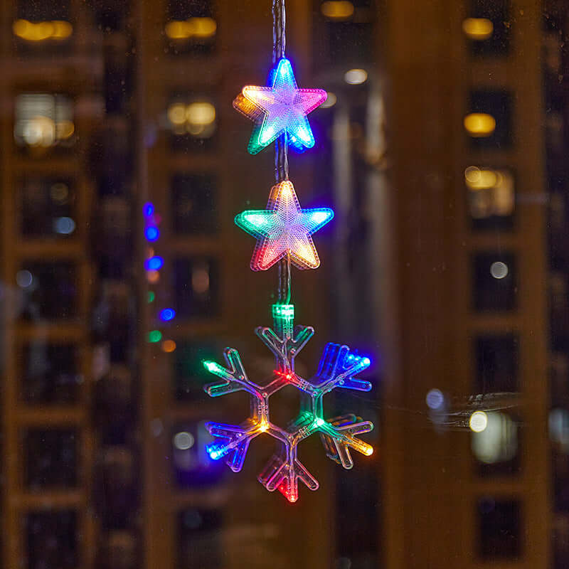 Christmas Atmosphere Layout Sucker Lamp Window Decoration