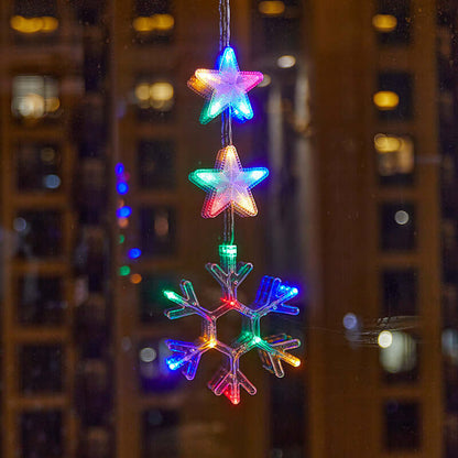 Christmas Atmosphere Layout Sucker Lamp Window Decoration