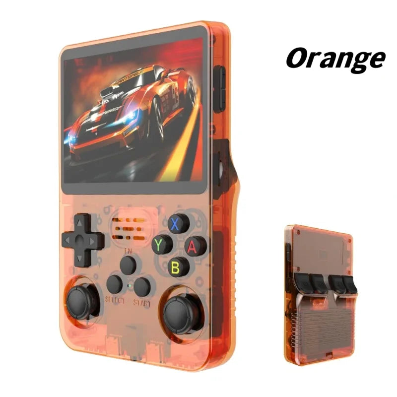 Open Source R36S Retro Handheld Video Game Console Linux System 3.5 Inch IPS Screen Portable Pocket Video Player 64GB Games