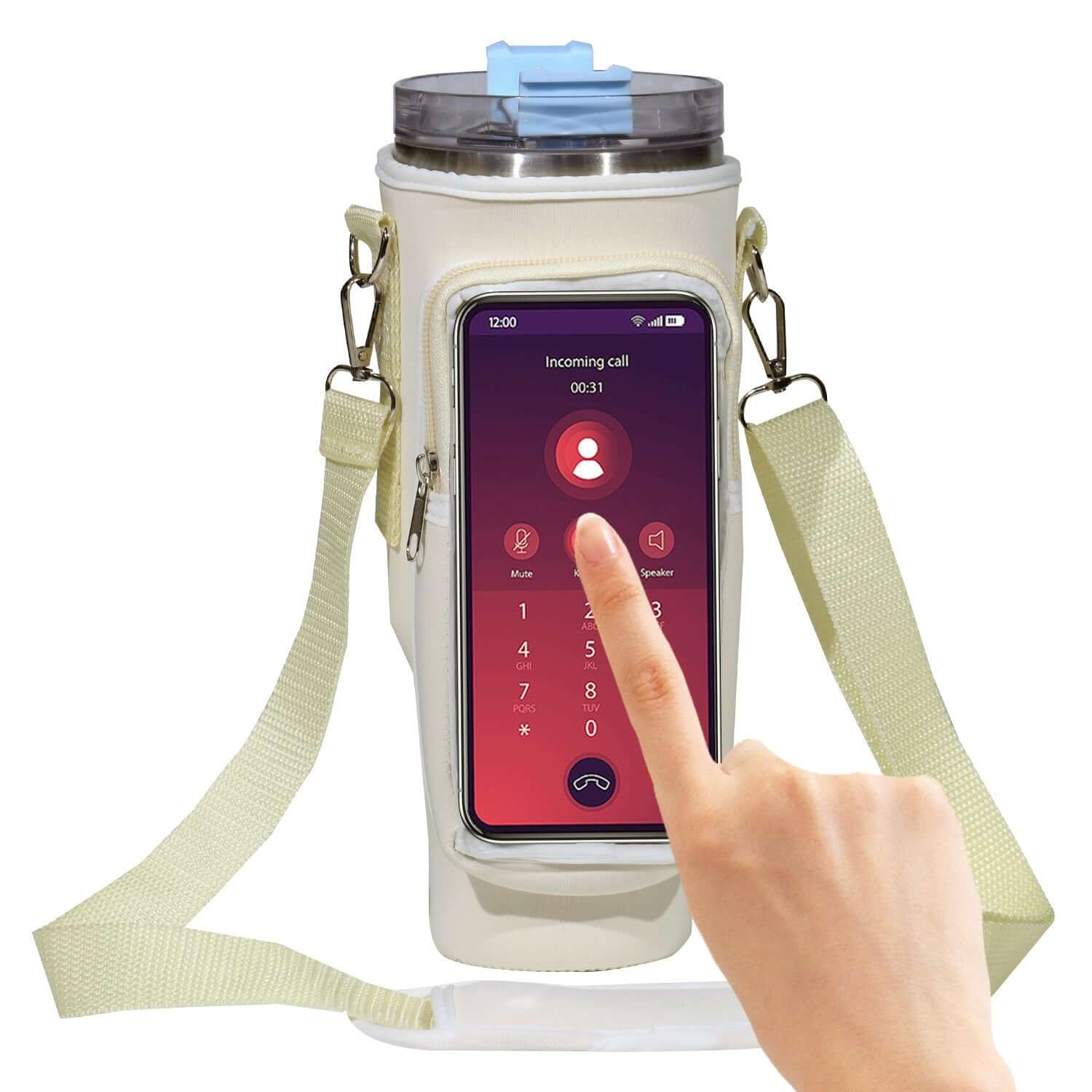 40oz Tumbler Sleeve with Phone Holder
