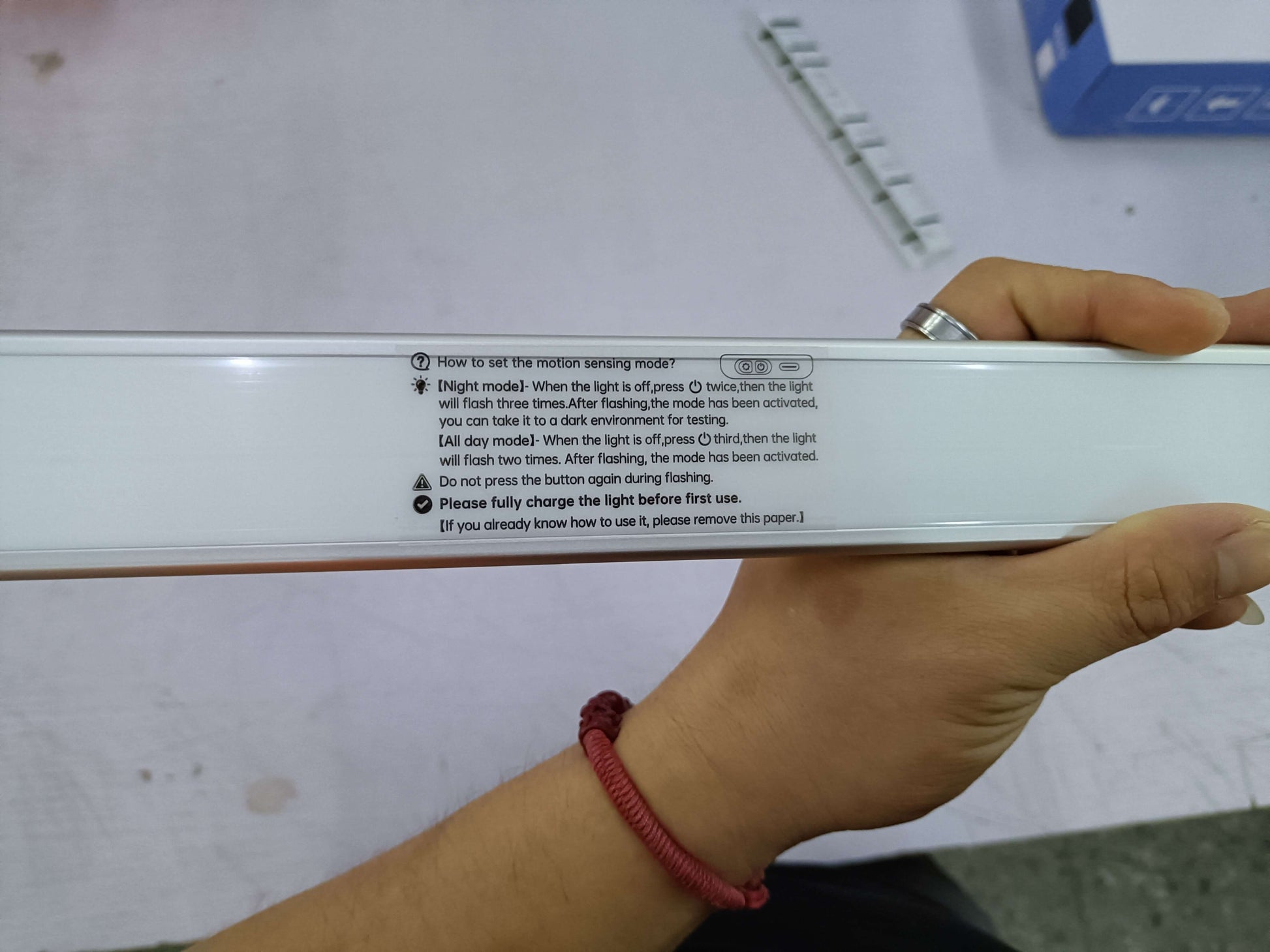 Rechargeable Motion Sensort Human Body Sensing Light