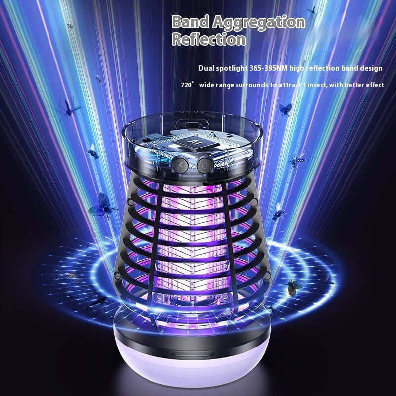2in1 Mosquito Killer Lamp Electric Fly Catcher USB Rechargeable 