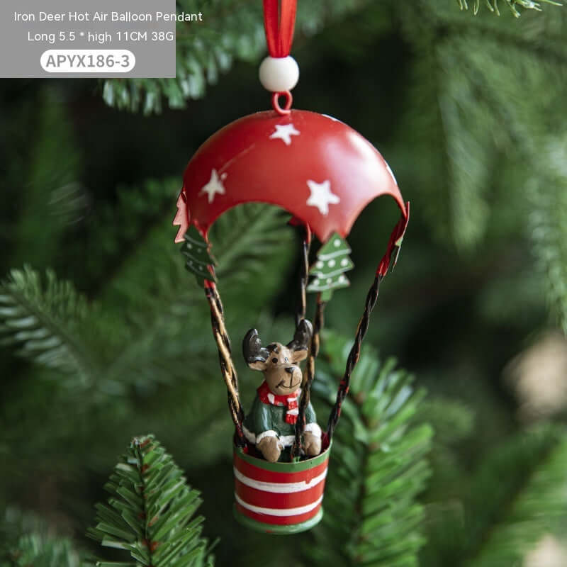 Christmas Hot Air Balloon Pendant Decorations Tree Hangings