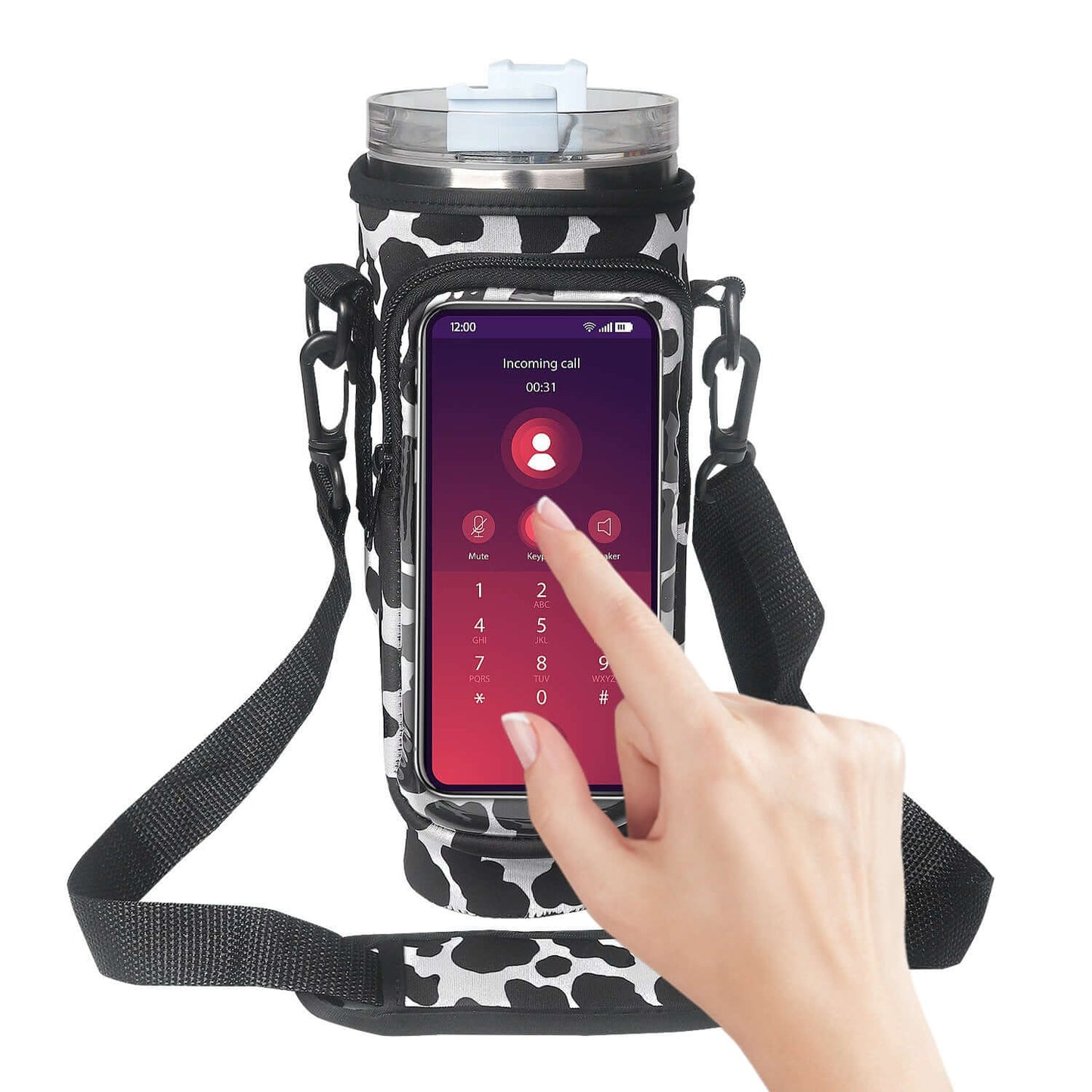 40oz Tumbler Sleeve with Phone Holder