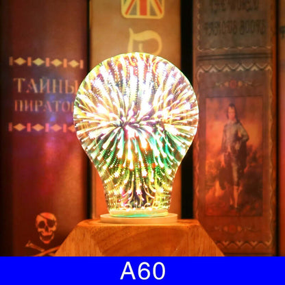 Christmas Lights Home Decorations 3D Fireworks Bulb 