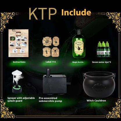 Halloween Black Wizard Bowl Magic Float Bottle 