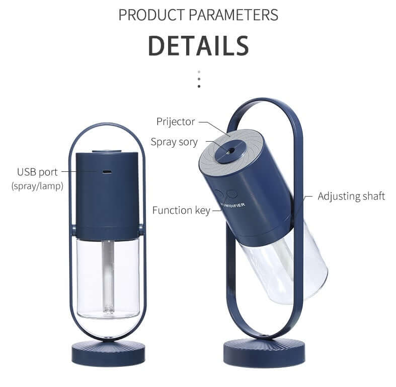 “Portable USB Humidifier  Air Magic Shadow Design”