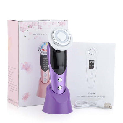 7-in-1 Facial Massager EMS Micro-current Beauty Device