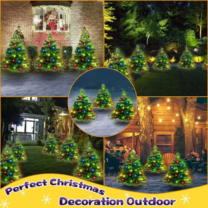 Waterproof solar Christmas lights for backyard
