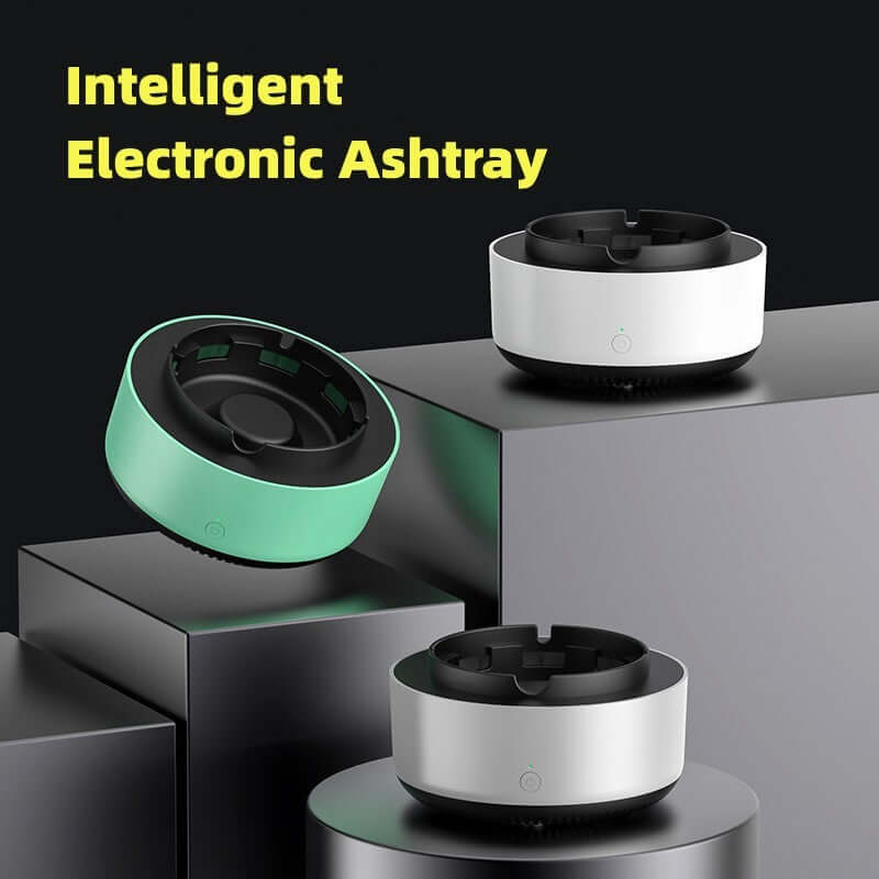 Automatic purifier ashtray for car