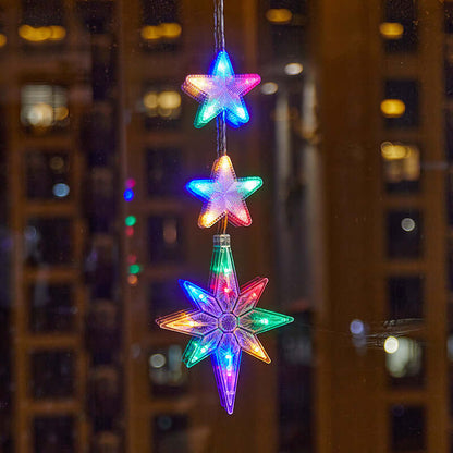 Christmas Atmosphere Layout Sucker Lamp Window Decoration