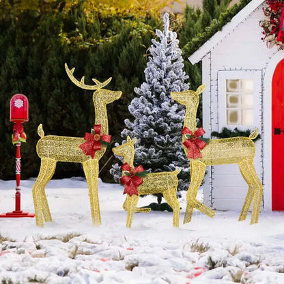3-Piece christmas yard decorations outdoor