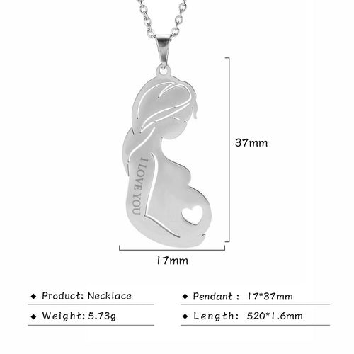 Fishhook Personalized Baby Birth Necklace Custom Name Mother Day Mom