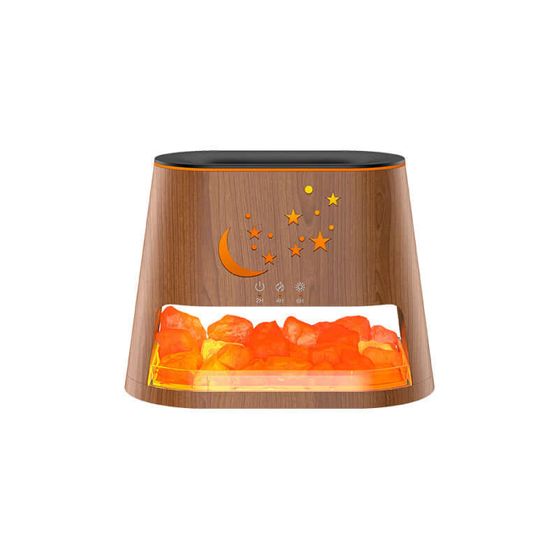 Salt Flame USB Ultrasonic Aroma Diffuser with Colorful Flame