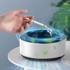 Portable smoke removal ashtray