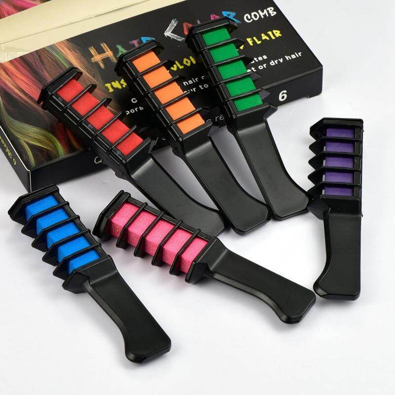 Hair Color Dyeing Temporary Mini Disposable Crayons 