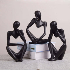 Thinker Statue Abstract Figure Sculpture Small Ornaments