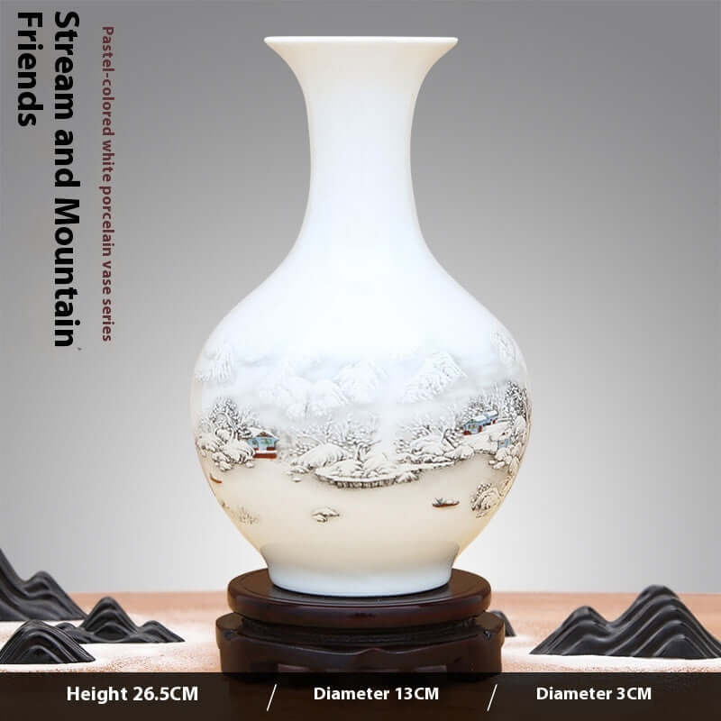 Jingdezhen Ceramics Neo Chinese Style Vase Ornaments
