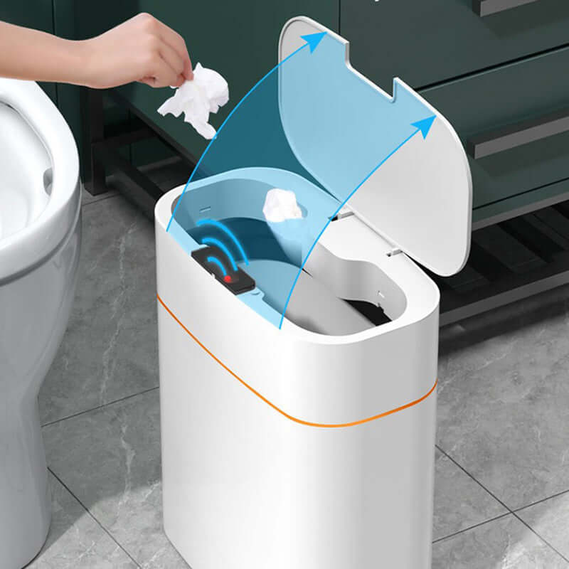 View details for Smart Trash Can With Lid For Bedroom And Living Room Kitchen Storage Box Trash Can Induction Small Car Box Automatic Smart Dustbin Smart Trash Bin Smart Trash Can With Lid For Bedroom And Living Room Kitchen Storage Box Trash Can Inductio