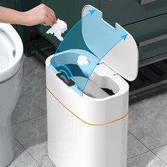 View details for Smart Trash Can With Lid For Bedroom And Living Room Kitchen Storage Box Trash Can Induction Small Car Box Automatic Smart Dustbin Smart Trash Bin Smart Trash Can With Lid For Bedroom And Living Room Kitchen Storage Box Trash Can Inductio