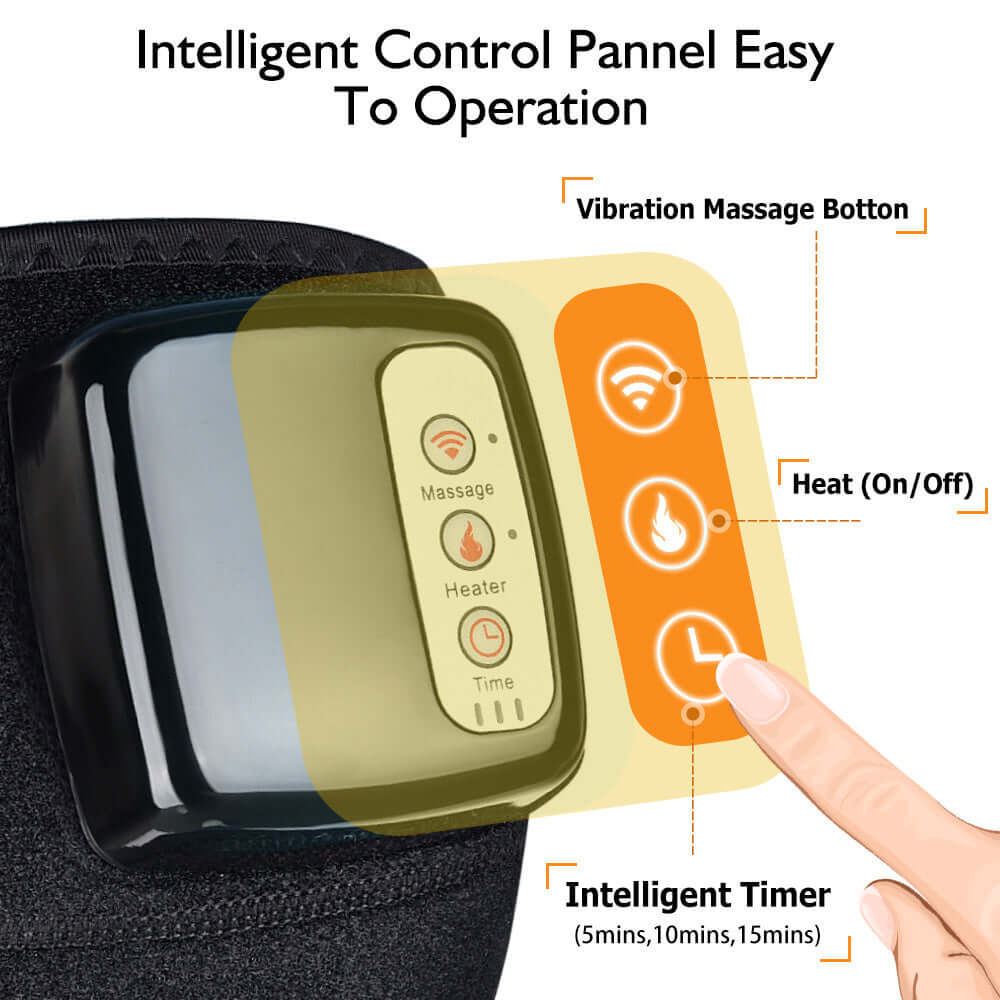 Electric Infrared Knee Massager with Heat & Vibration for Pain Relief