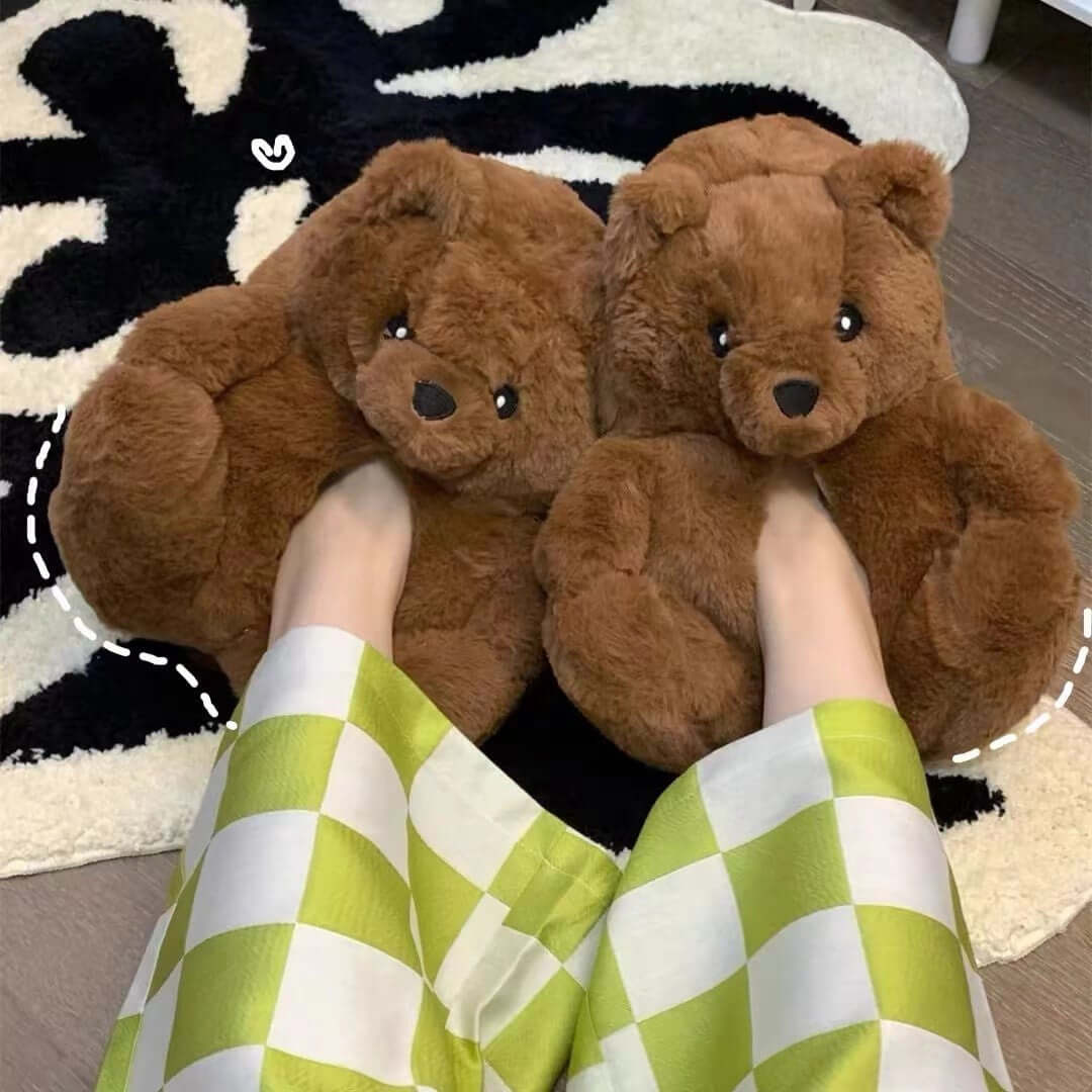 Indoor Cartoon Extra Thick Non-slip Animal Cotton Slippers