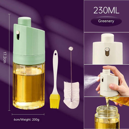 Press Oil Dispenser Cooking Oil Bottle