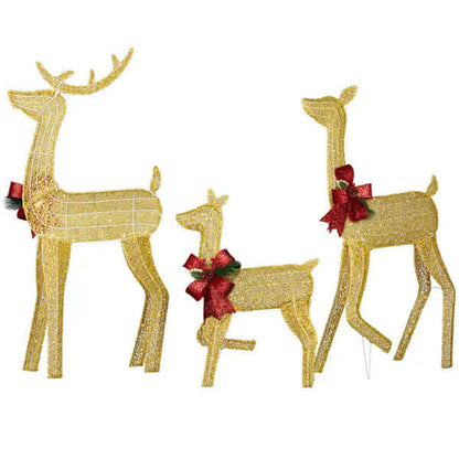 3-Piece christmas yard decorations outdoor