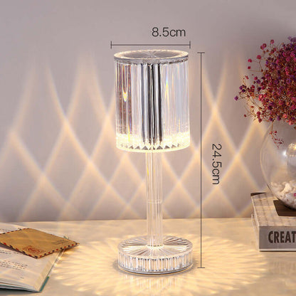 Crystal Table Lamp Romantic LED Warm Light for Home Decor
