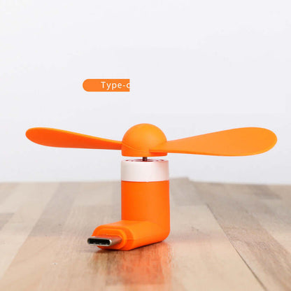 Mini Phone Fan – Compatible with iPhone & Android Devices