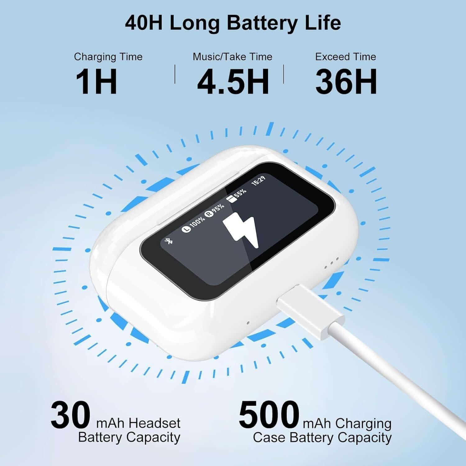 wireless ear buds with touch controls