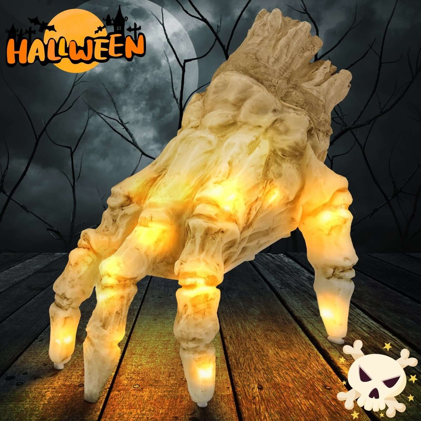 Halloween Electric Luminous Crawling walking Hand Animated 