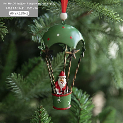 Christmas Hot Air Balloon Pendant Decorations Tree Hangings
