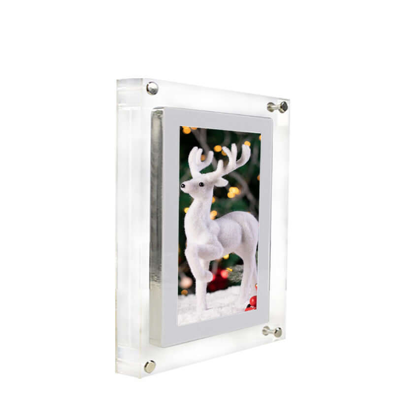 View details for Digital Picture Frame Acrylic Video Player Digital Photo Frame Vertical Display With 1GB And Battery Type C Video Frame Gift For Loved Digital Picture Frame Acrylic Video Player Digital Photo Frame Vertical Display With 1GB And Battery Ty