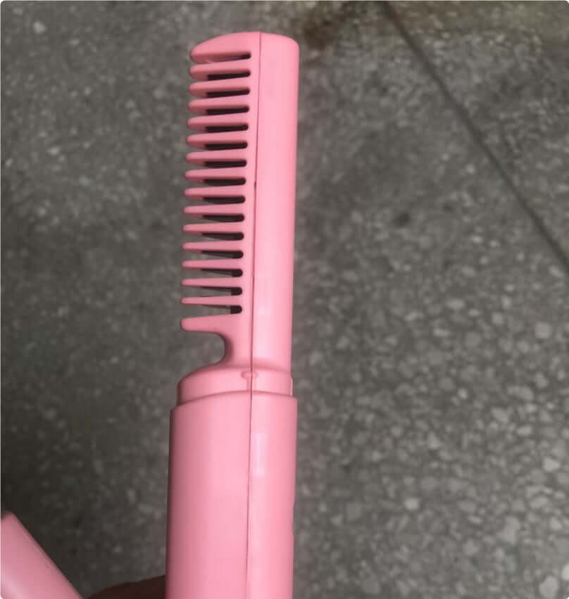 Professional Wireless Hair Straightener Curler Comb Heating