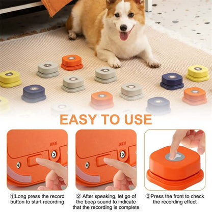 4 Colors Pet Communication Button  Dog Talking Toy