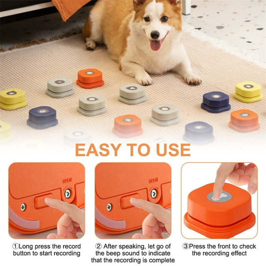 4 Colors Pet Communication Button  Dog Talking Toy