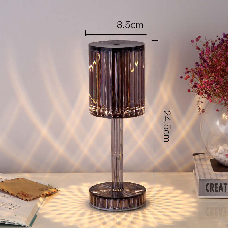 Crystal Table Lamp Romantic LED Warm Light for Home Decor