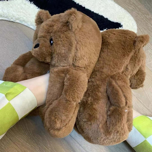 Indoor Cartoon Extra Thick Non-slip Animal Cotton Slippers