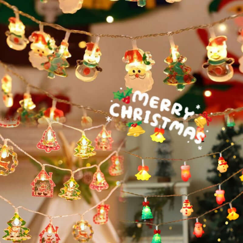 New LED Lighting Chain Christmas Tree Snowman Man Decoration