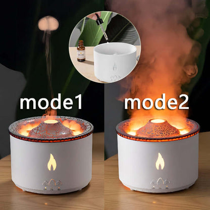 Volcano Flame Diffuser  Essential Oil Humidifier & LED