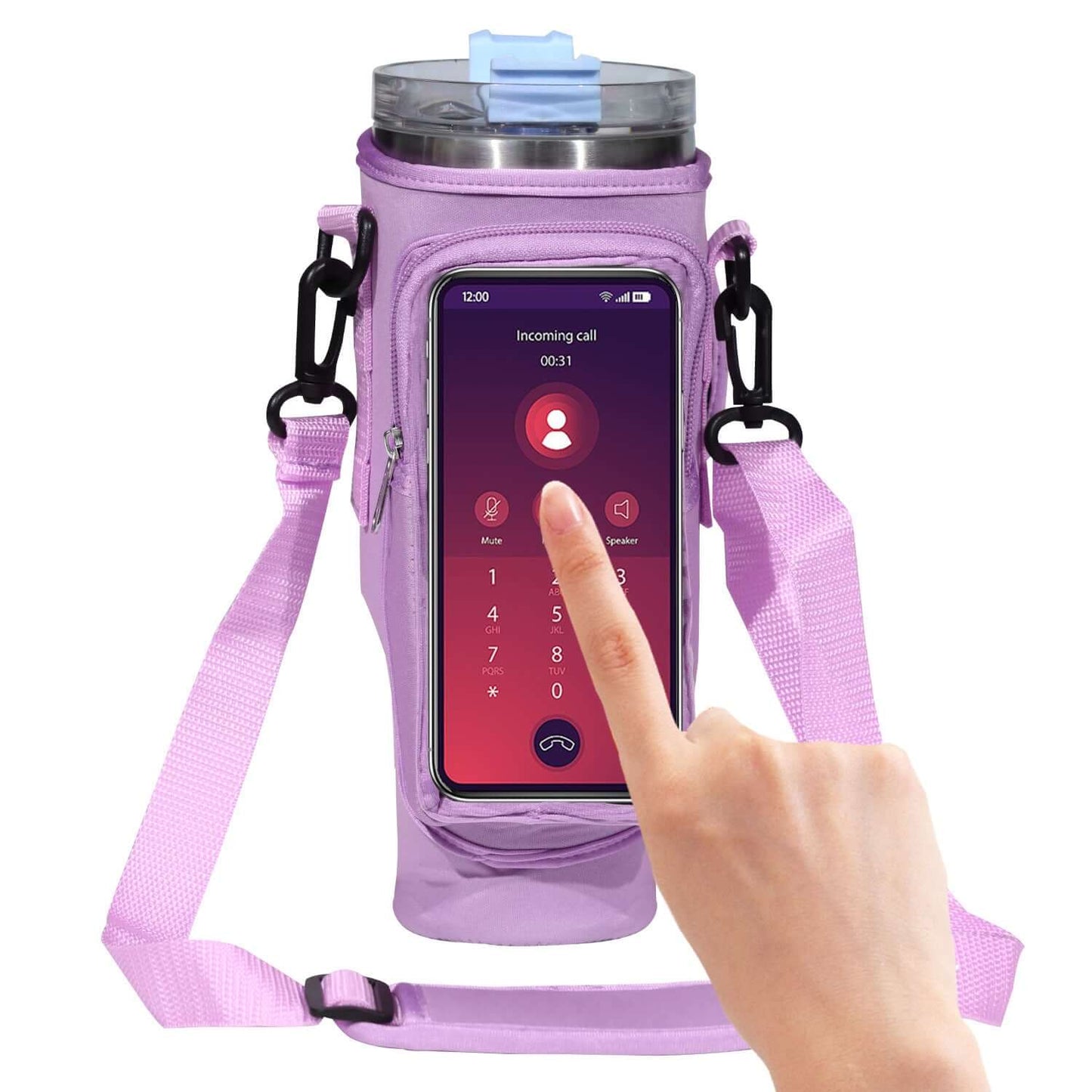 40oz Tumbler Sleeve with Phone Holder