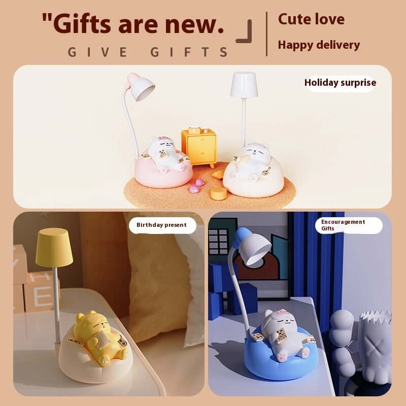 Bedside Night Lamp Small Pet Sleeping Light