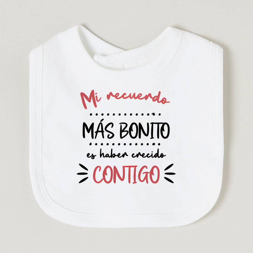 Mother's Day Abuala Print Baby Feeding Bib Cotton Comfy Newborn Burp Cloth Infant Soft Saliva Towel Perfect Gift for Mothers Day