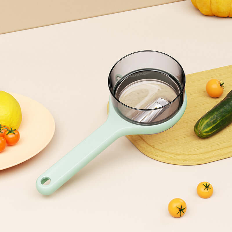 Kitchen Multi-Functional Peeler With Bucket Storage Knife 