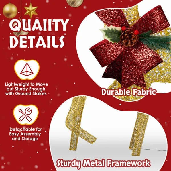 3-Piece christmas yard decorations outdoor