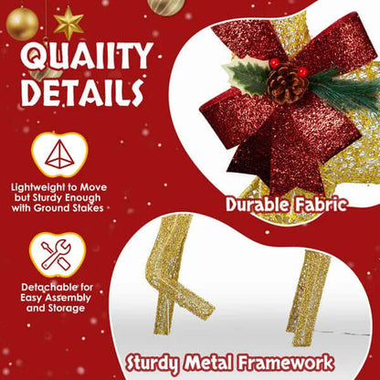 3-Piece christmas yard decorations outdoor