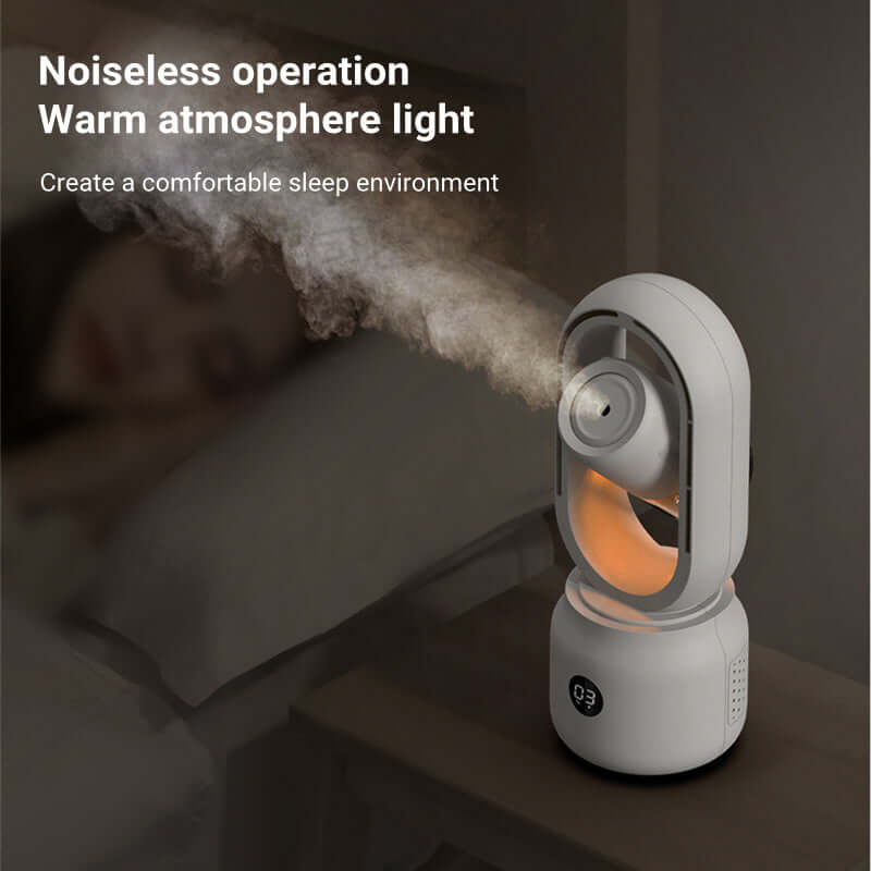 Summer Mist Electric Fan – USB Portable & Bladeless