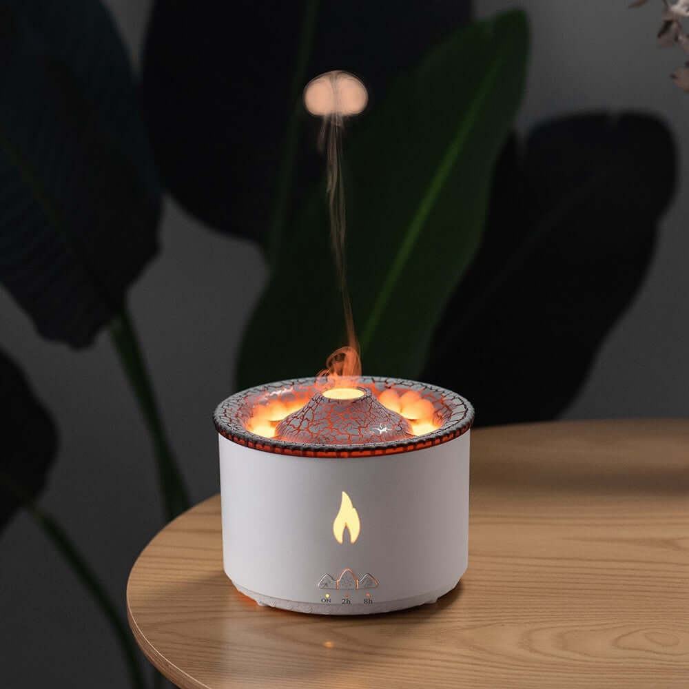 Volcano Flame Diffuser  Essential Oil Humidifier & LED