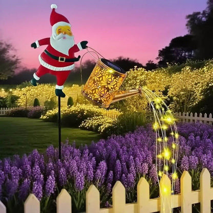 Solar-Powered Santa Yard Decoration Creative Light
